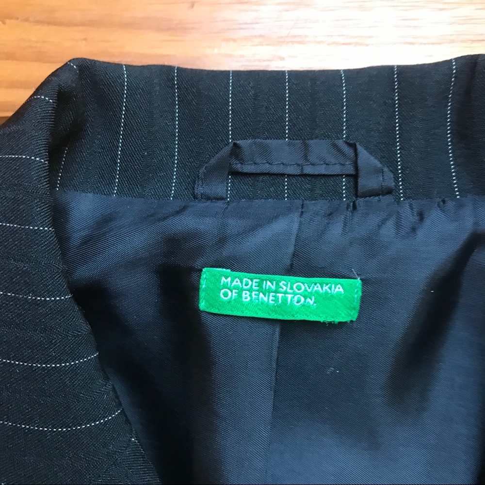 United Colors of Benetton Pinstripe Blazer, EUC S - Picture 4 of 15